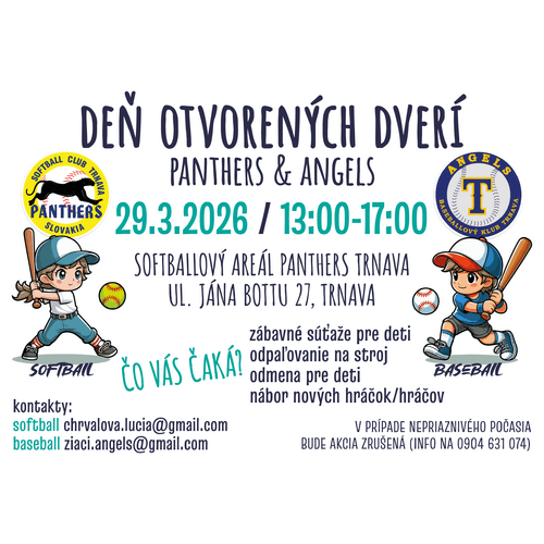 Deň otvorených dverí Panthers a Angels - softball