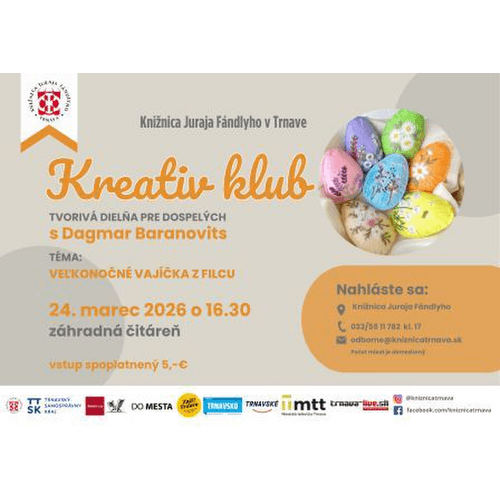 Kreativ klub - Veľkonočné vajíčka z filcu